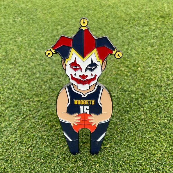 Joker Divot Tool and Chili Cook off Ball Marker for Golf. Hand Crafted Divot Fixers by Pin Creatures
