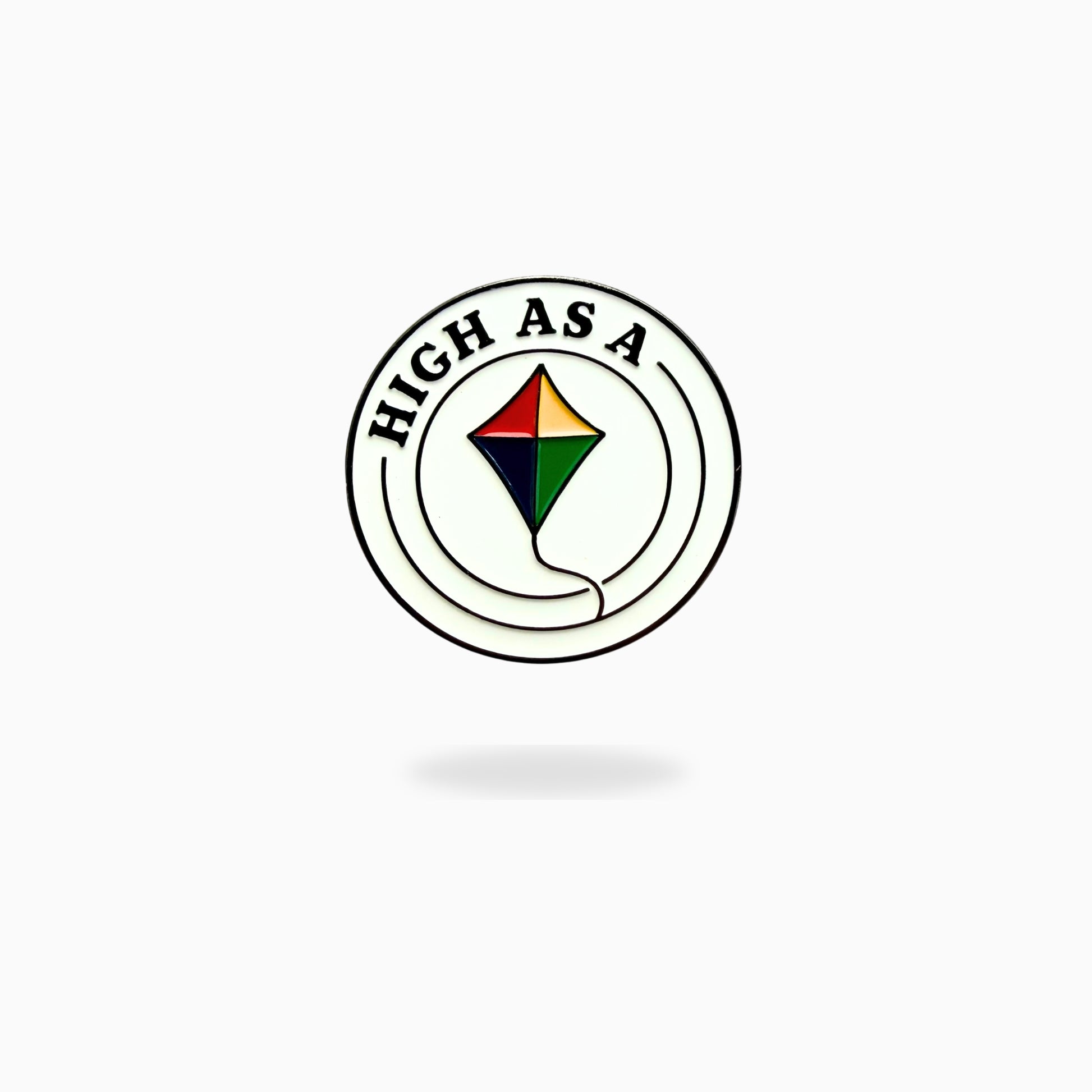 High As A Kite funny golf ball marker made from premium metal enamel by Pin Creatures