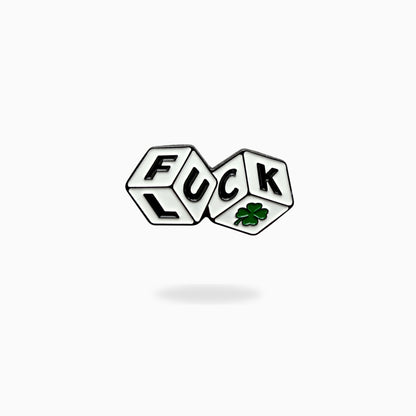 Lucky Dice funny golf ball marker made from premium metal enamel by Pin Creatures