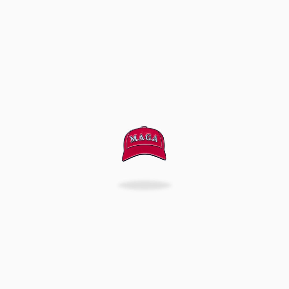 MAGA Hat golf ball marker by Pin Creatures. Mark your golf ball in style.