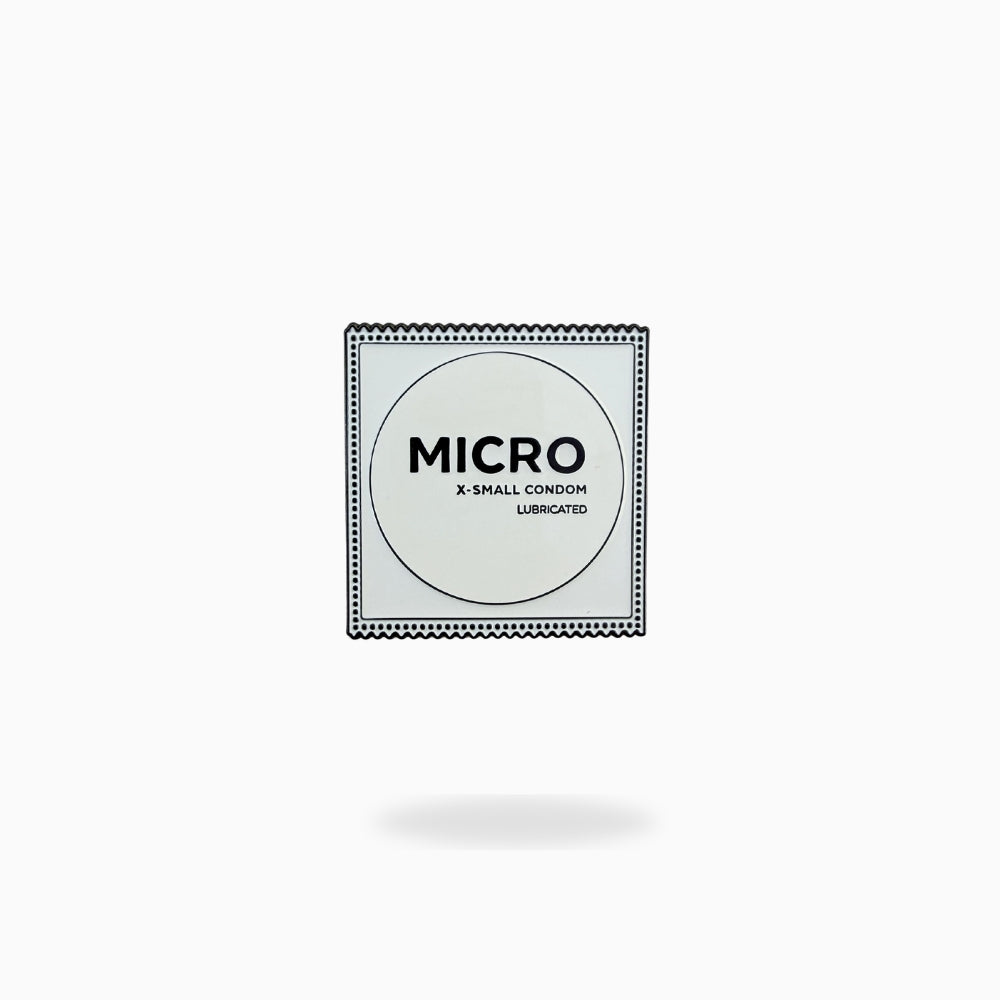 MICRO Condom Golf Ball Marker by Pin Creatures in black nickel soft enamel finish