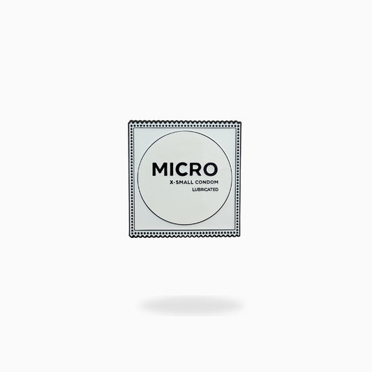 MICRO Condom Golf Ball Marker by Pin Creatures in black nickel soft enamel finish